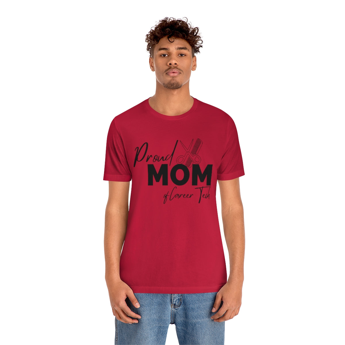 Proud Mom of Career Tech Student Unisex Jersey Short Sleeve Tee