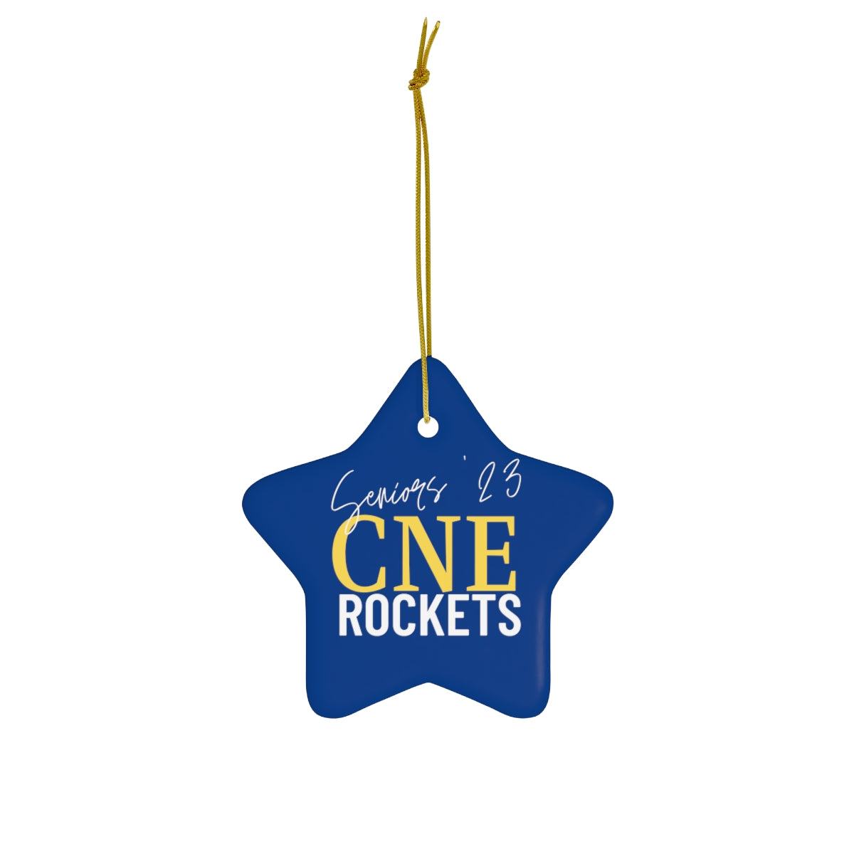 Seniors Rockets Ceramic Ornament, 4 Shapes