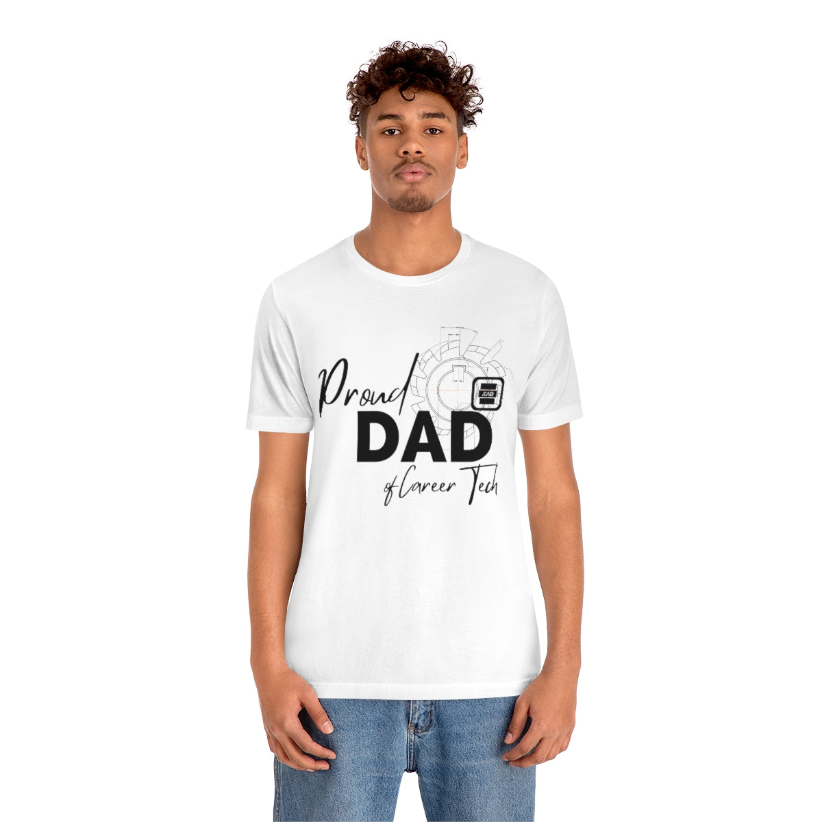 Proud Dad of Career Tech Student Jersey Short Sleeve Tee