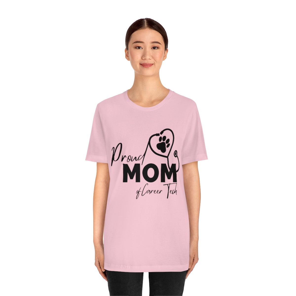 Proud Mom of Career Tech Student Unisex Jersey Short Sleeve Tee