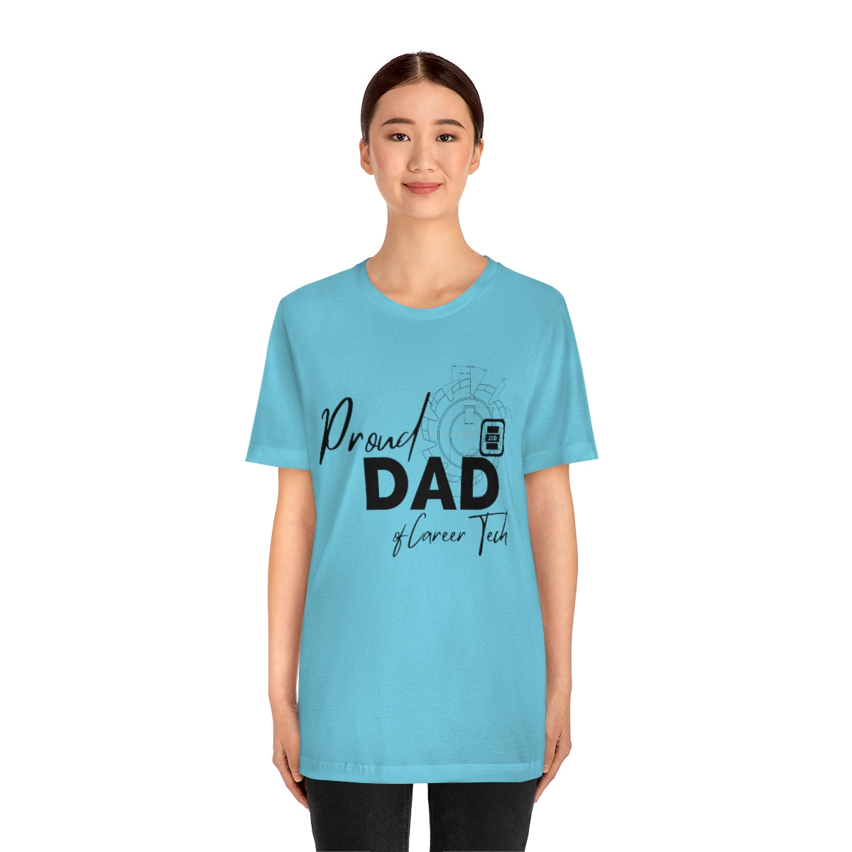 Proud Dad of Career Tech Student Jersey Short Sleeve Tee