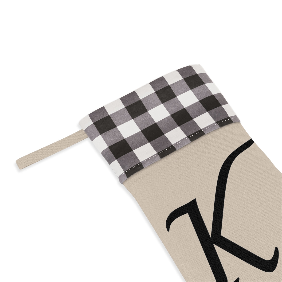 "K" Christmas Stocking