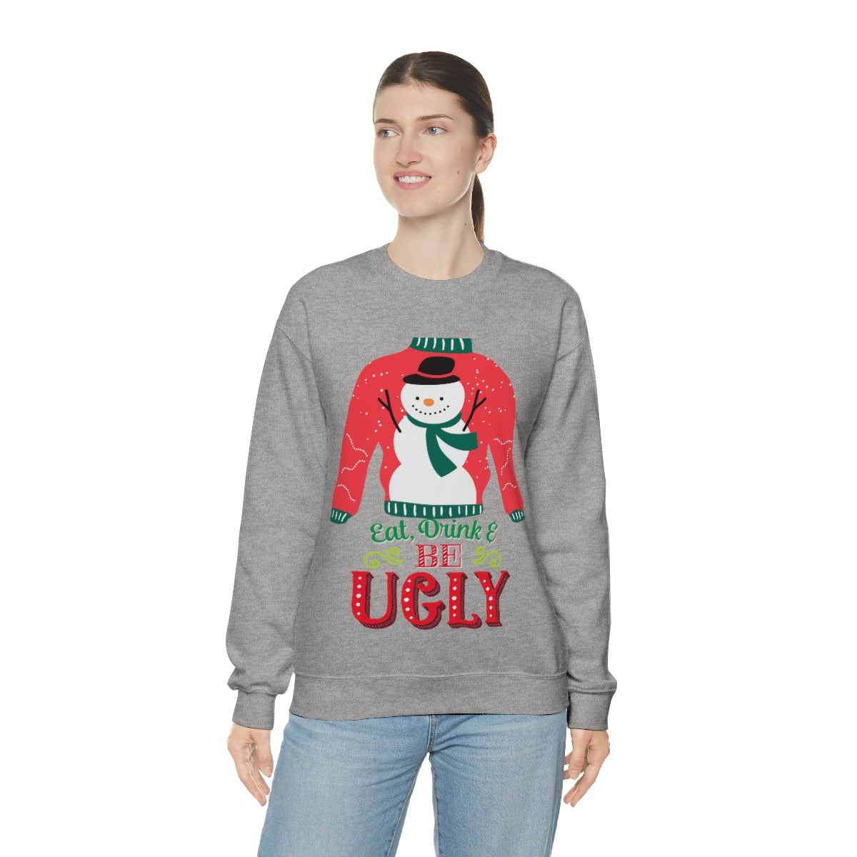 Ugly Christmas Sweater Unisex Heavy Blend™ Crewneck Sweatshirt