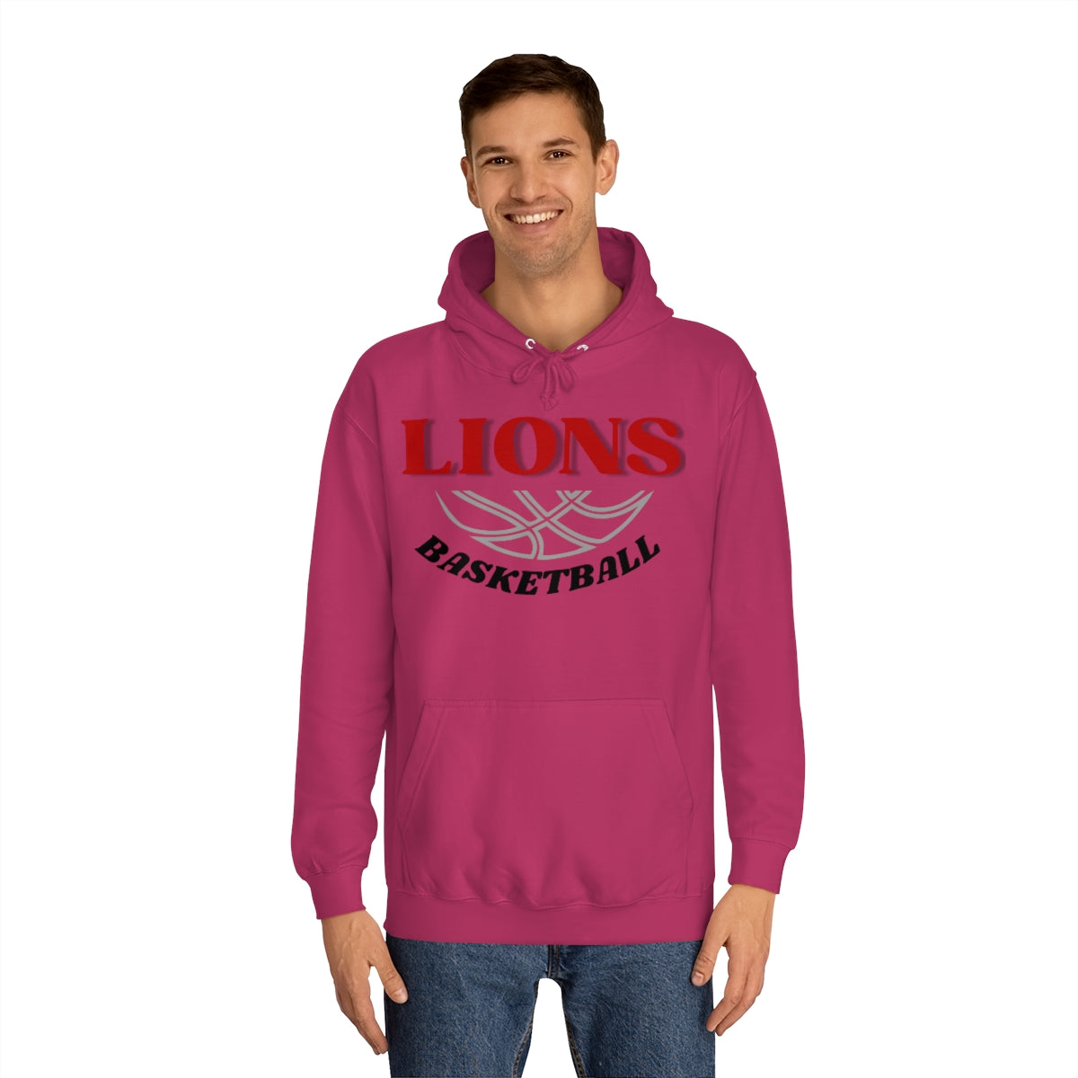 Lions Unisex College Basketball  Hoodie