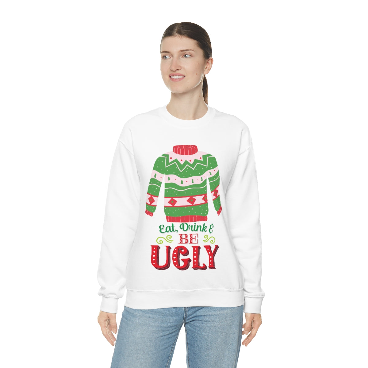 Ugly Christmas Sweater Unisex Heavy Blend™ Crewneck Sweatshirt