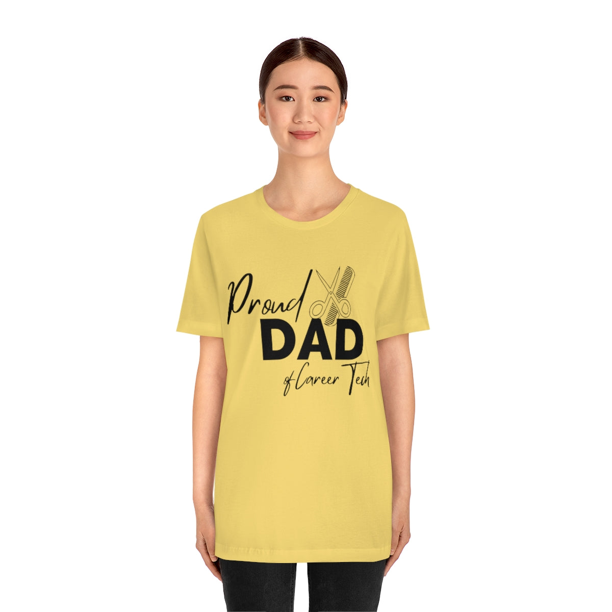 Proud Dad of Career Tech Student Jersey Short Sleeve Tee