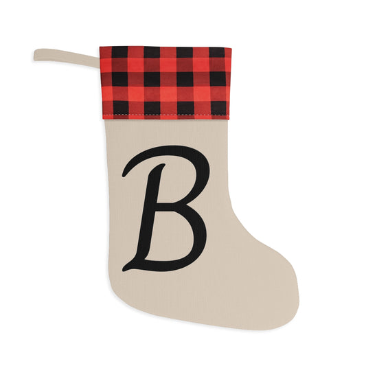 "B" Christmas Stocking