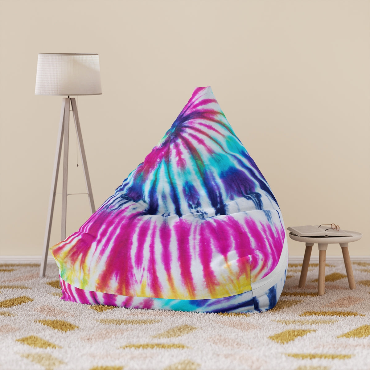 Tie Dye Bean Bag Chair Cover (Filling Sold Separately)