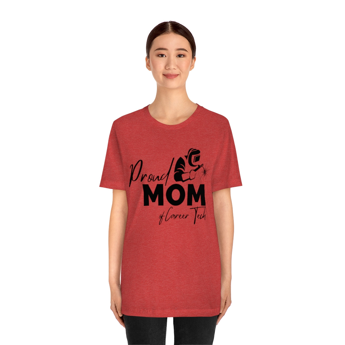 Proud Mom of Career Tech Student Jersey short sleeve tee