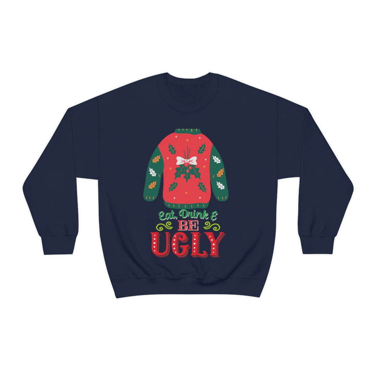 Ugly Christmas Sweater Heavy Blend™ Crewneck Sweatshirt