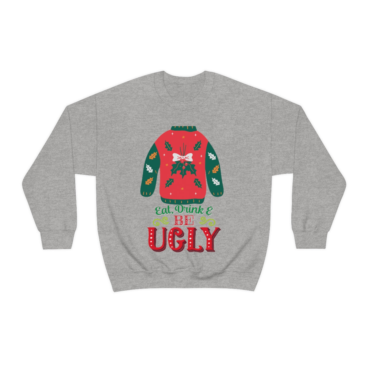 Ugly Christmas Sweater Heavy Blend™ Crewneck Sweatshirt