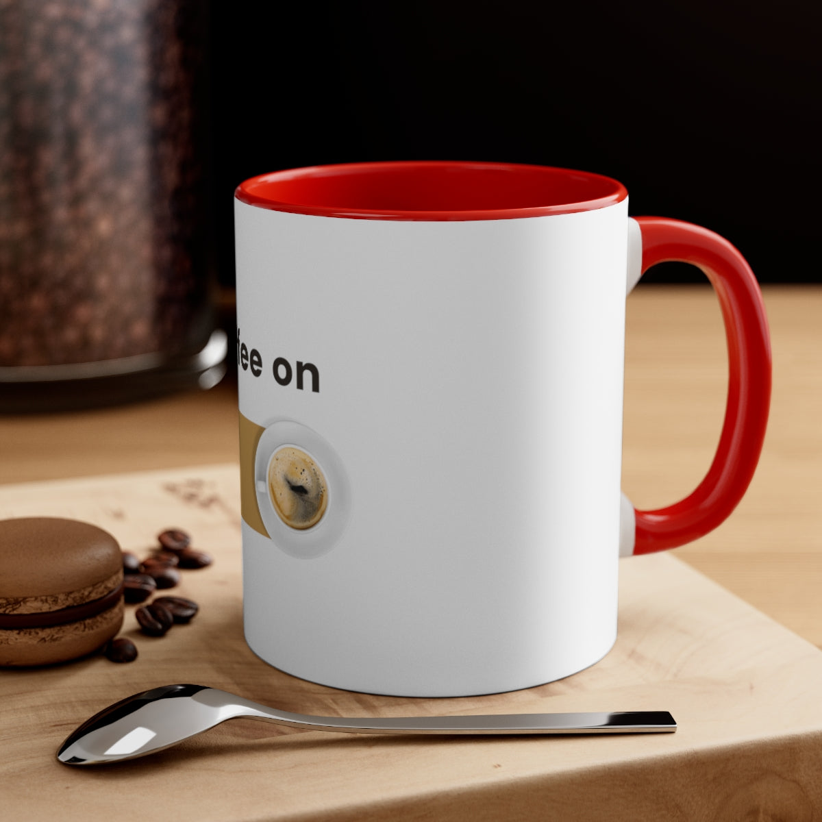 Coffee On Accent Coffee Mug, 11oz