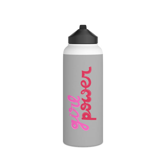 Girl Power Stainless Steel Water Bottle, Standard Lid