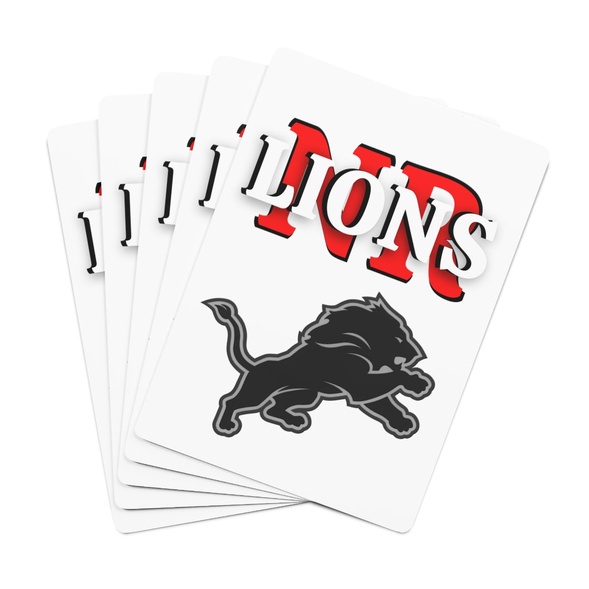 Lions Custom Poker Cards