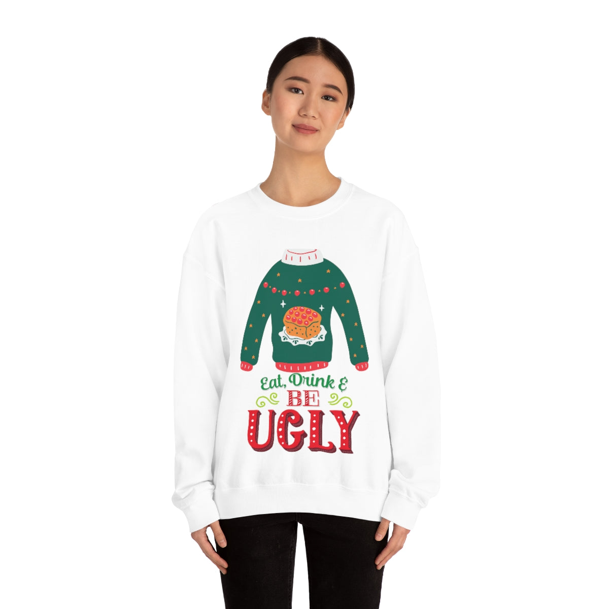 Ugly Christmas Sweater Heavy Blend™ Crewneck Sweatshirt