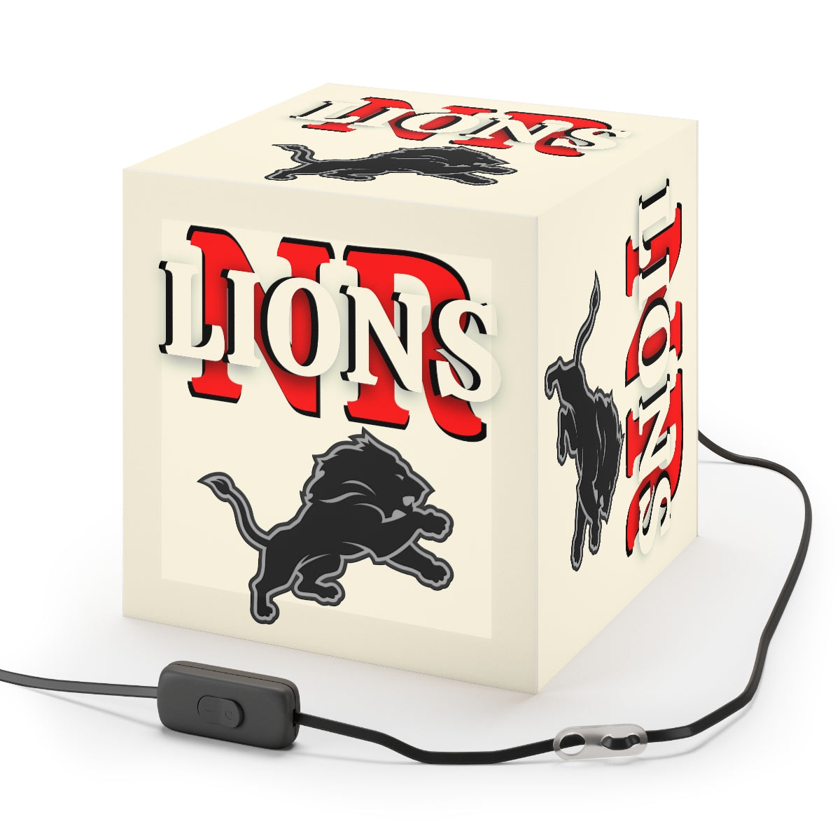 Lions Light Cube Lamp