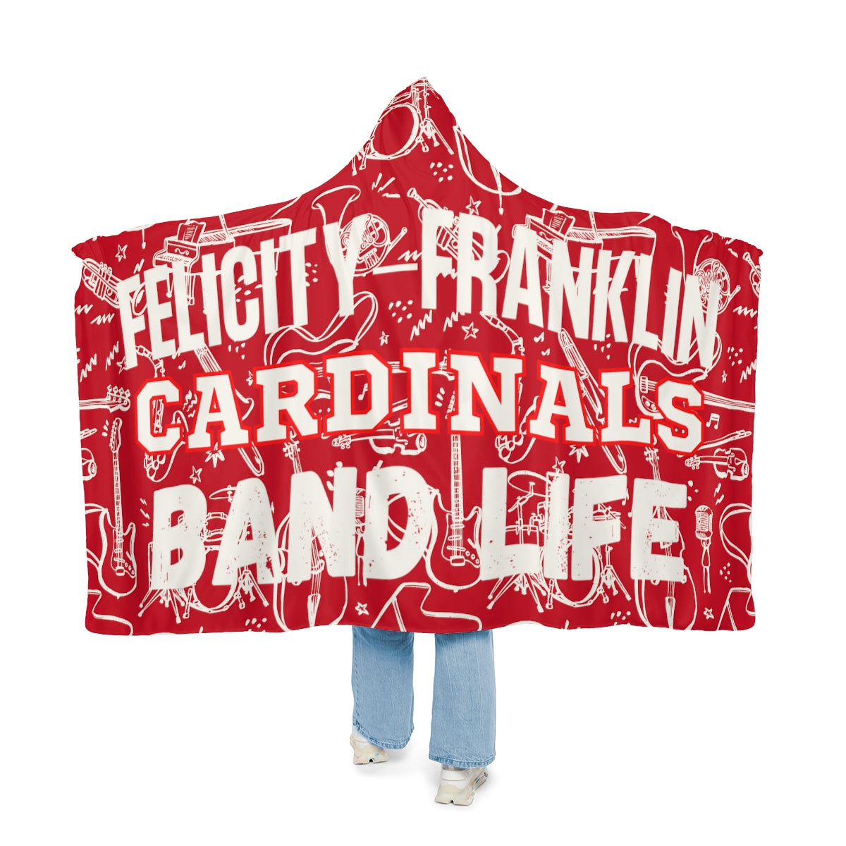 Cardinals Band Snuggle Blanket