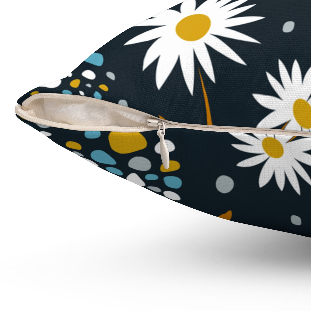 Daisey Spun Polyester Square Pillow