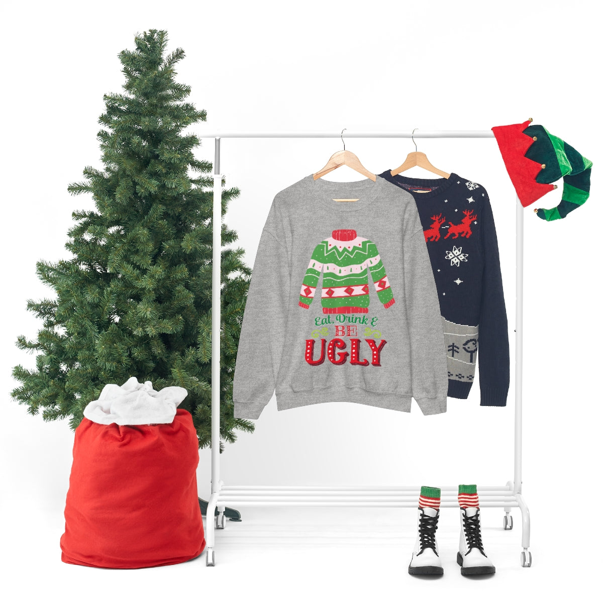 Ugly Christmas Sweater Unisex Heavy Blend™ Crewneck Sweatshirt