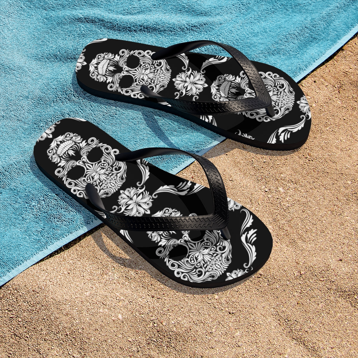 Skull Unisex Flip-Flops