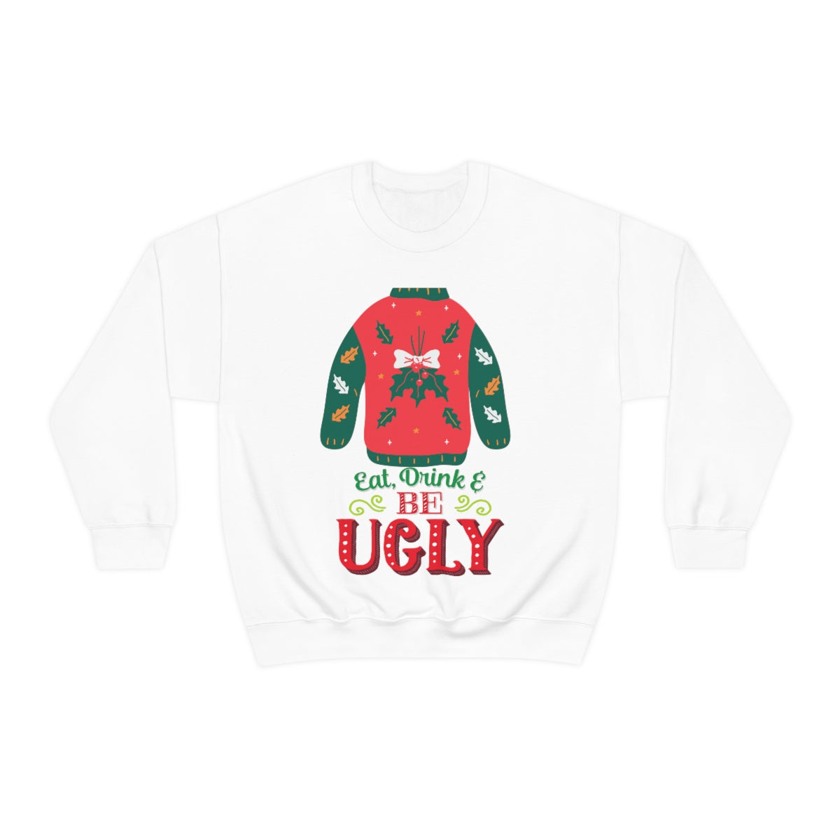 Ugly Christmas Sweater Heavy Blend™ Crewneck Sweatshirt