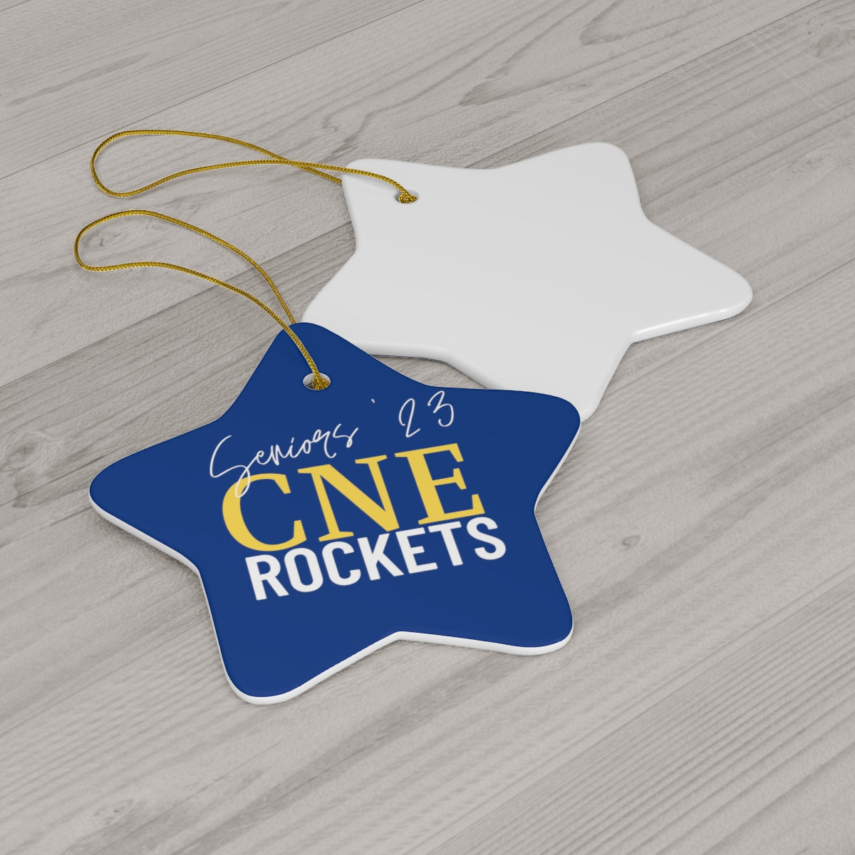 Seniors Rockets Ceramic Ornament, 4 Shapes