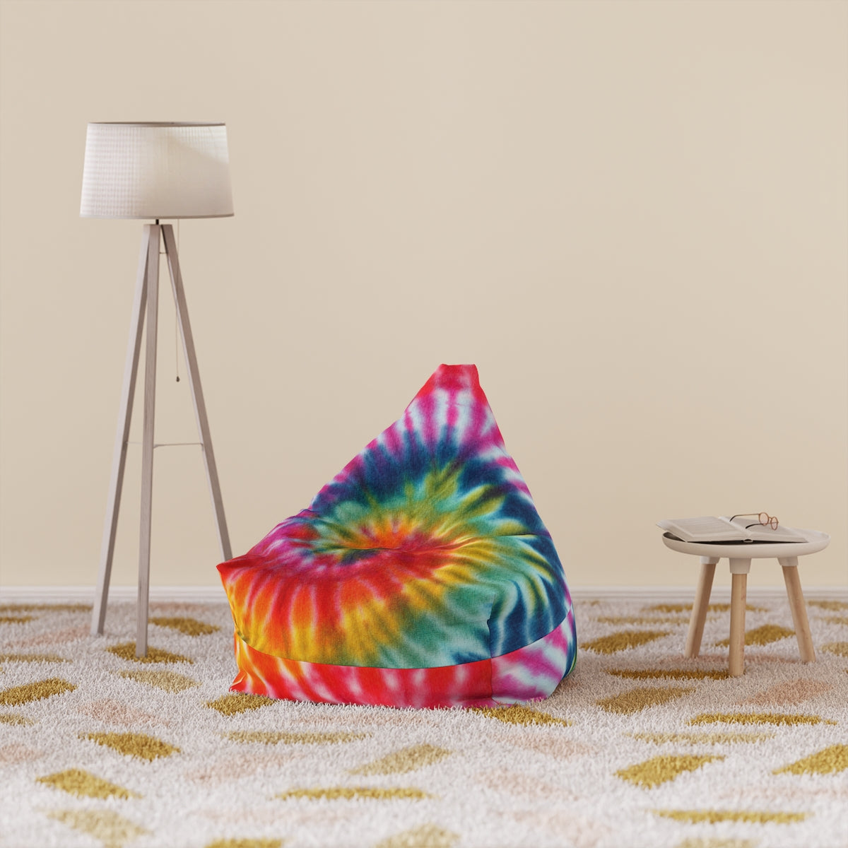 Tie Dye Bean Bag Chair Cover (Filling Sold Separately)