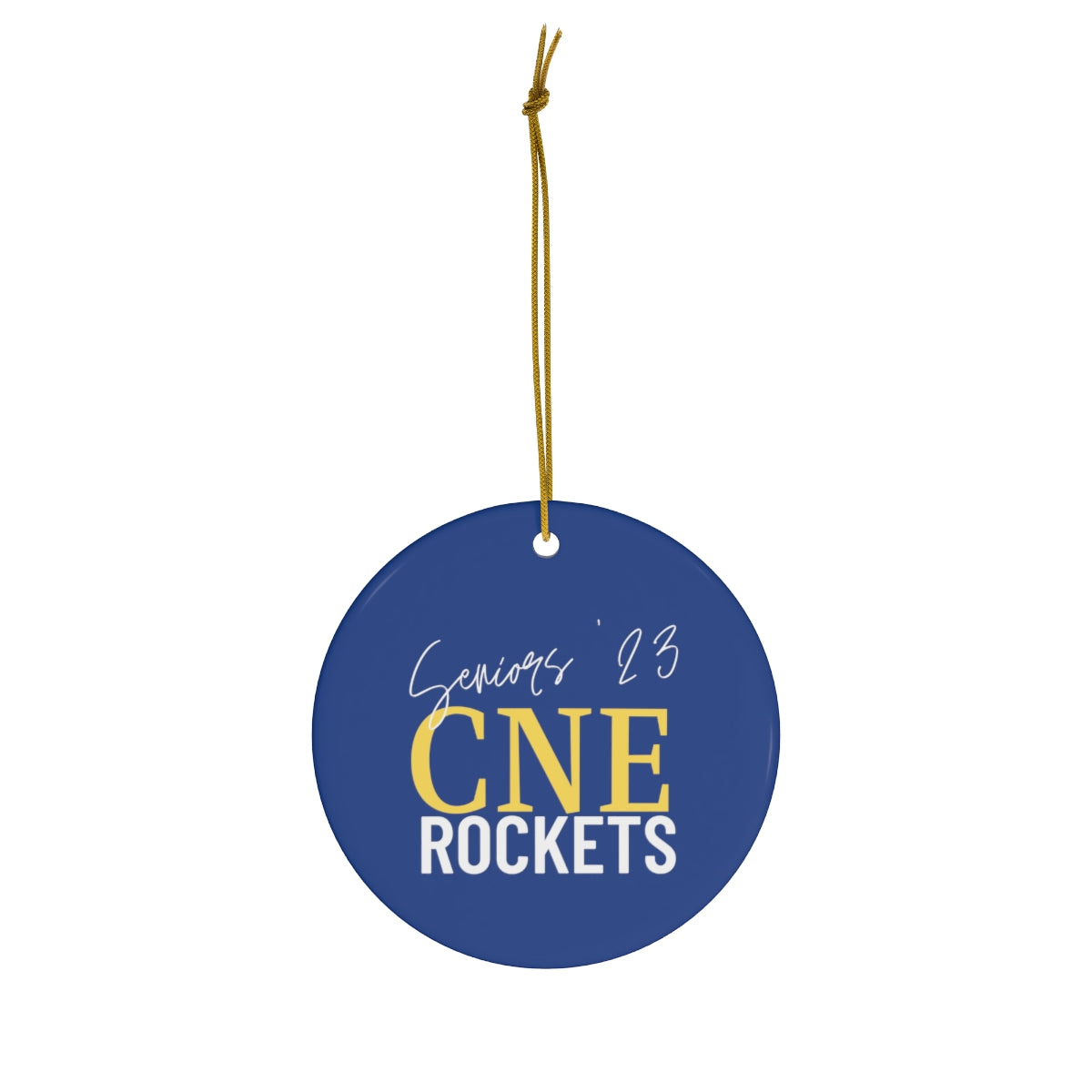 Seniors Rockets Ceramic Ornament, 4 Shapes