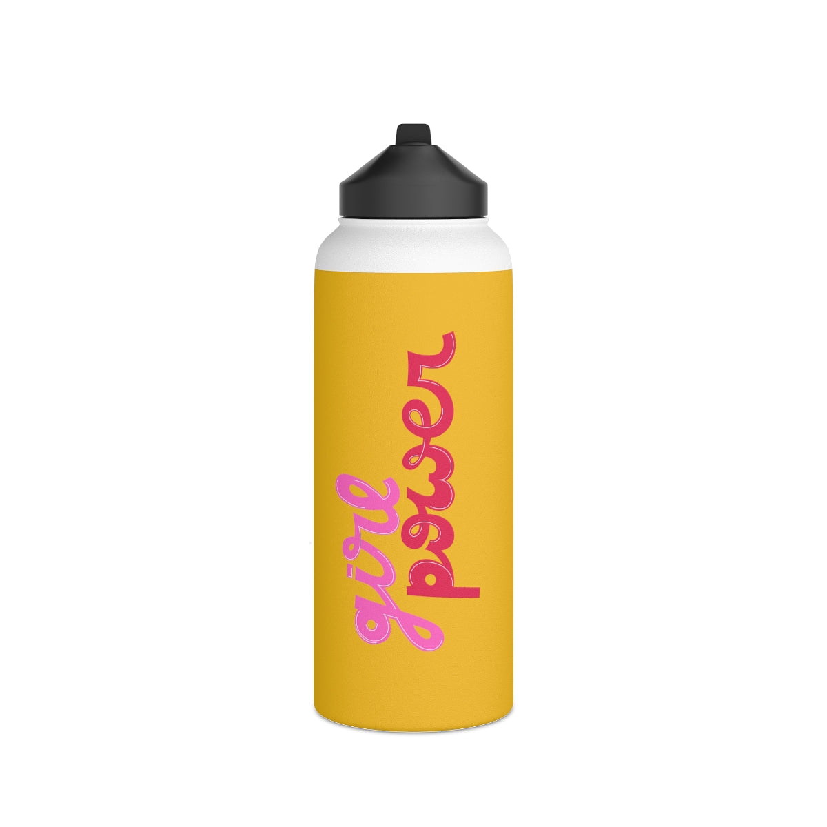 Girl Power Stainless Steel Water Bottle, Standard Lid