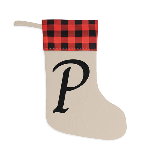 "P" Christmas Stocking