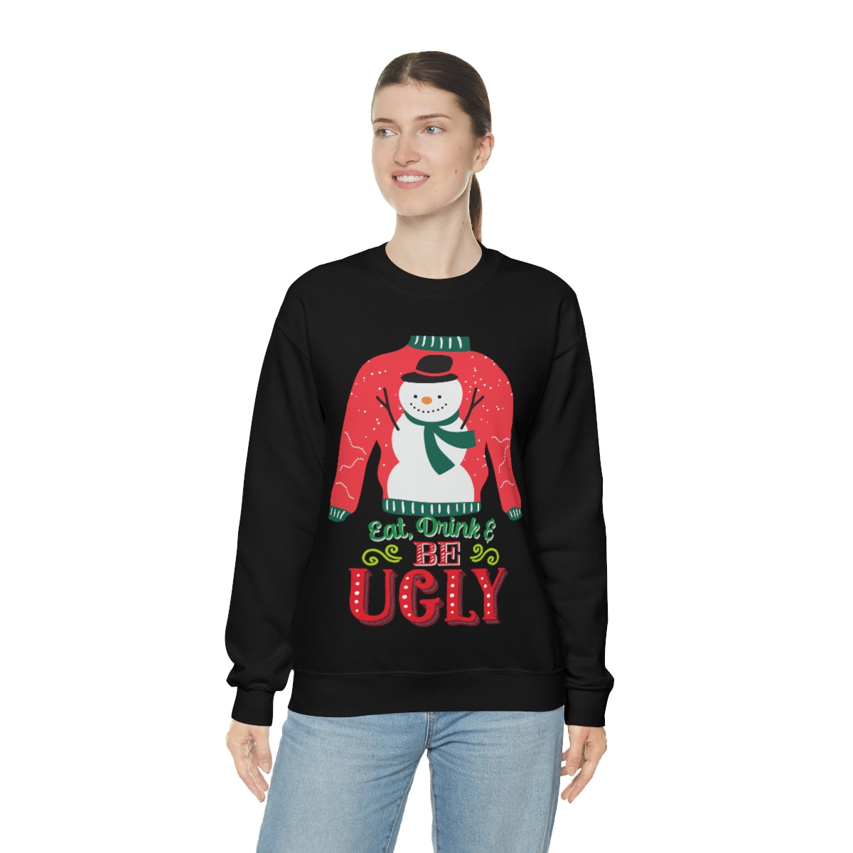 Ugly Christmas Sweater Unisex Heavy Blend™ Crewneck Sweatshirt