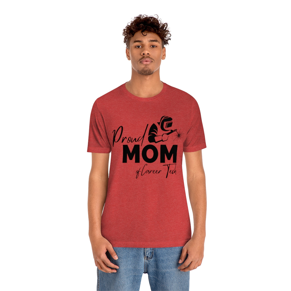 Proud Mom of Career Tech Student Jersey short sleeve tee