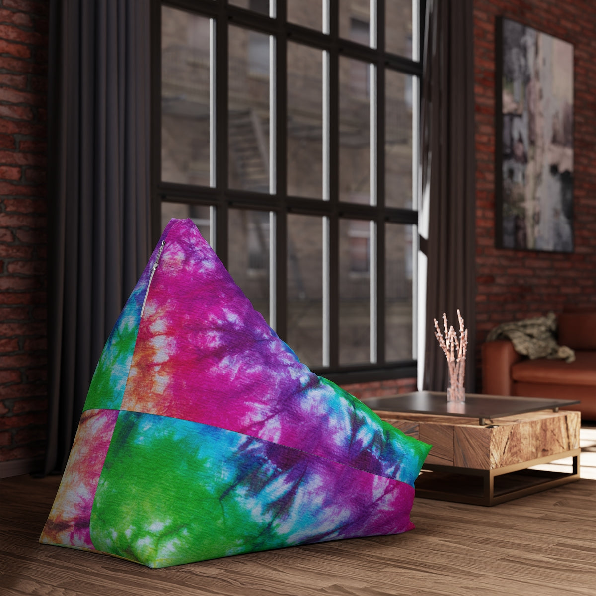 Tie Dye Bean Bag Chair Cover (Filling Sold Separately)