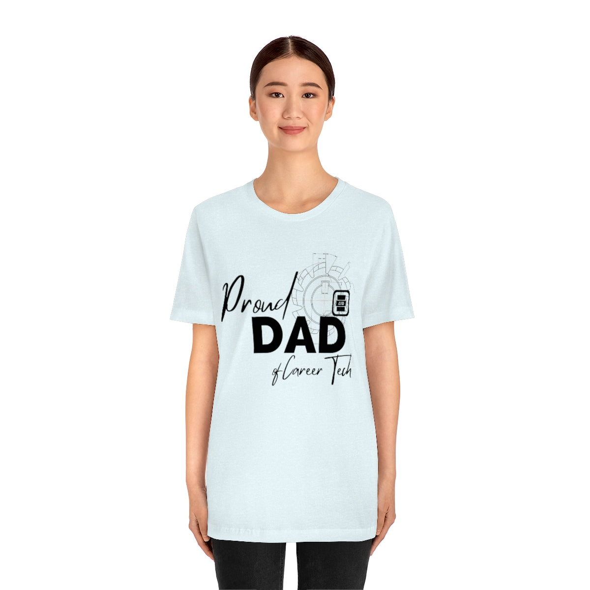 Proud Dad of Career Tech Student Jersey Short Sleeve Tee