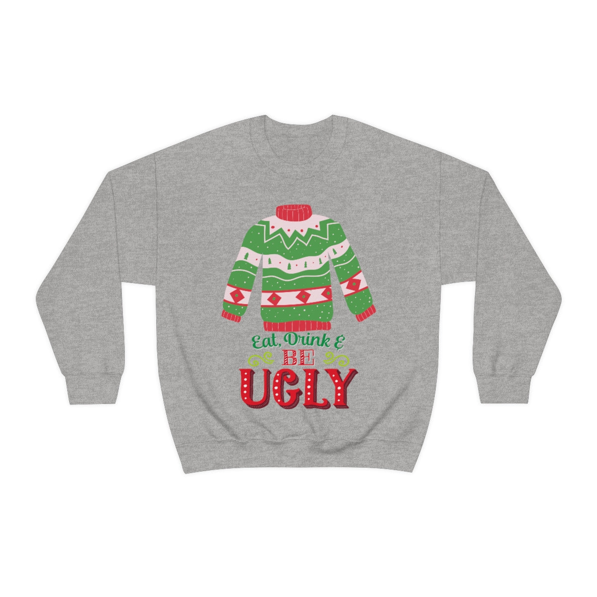 Ugly Christmas Sweater Unisex Heavy Blend™ Crewneck Sweatshirt