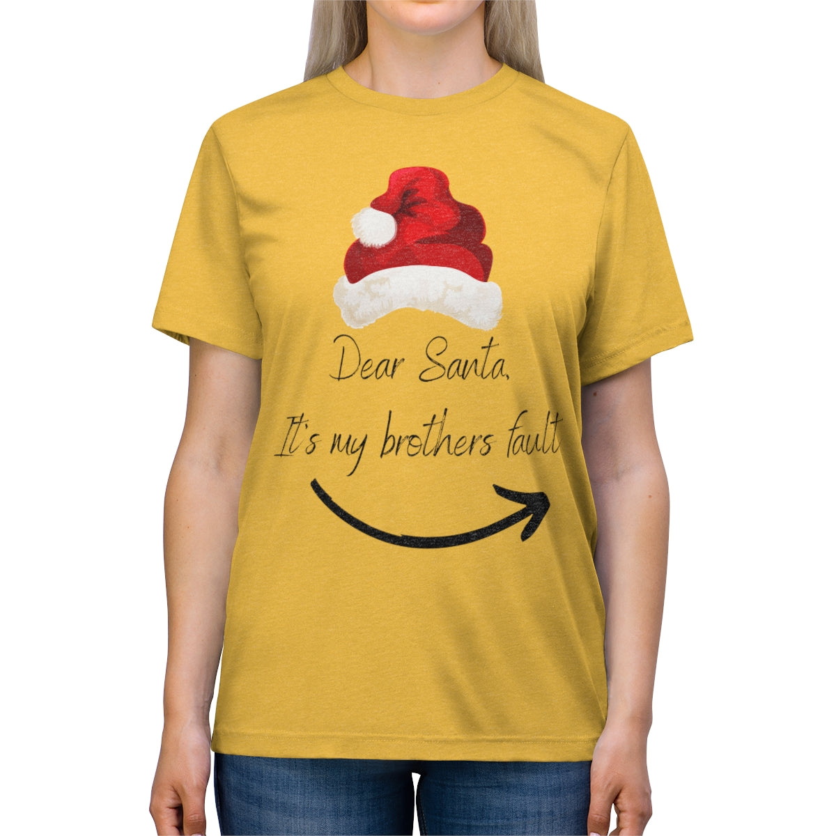 Dear Santa Unisex Triblend Tee