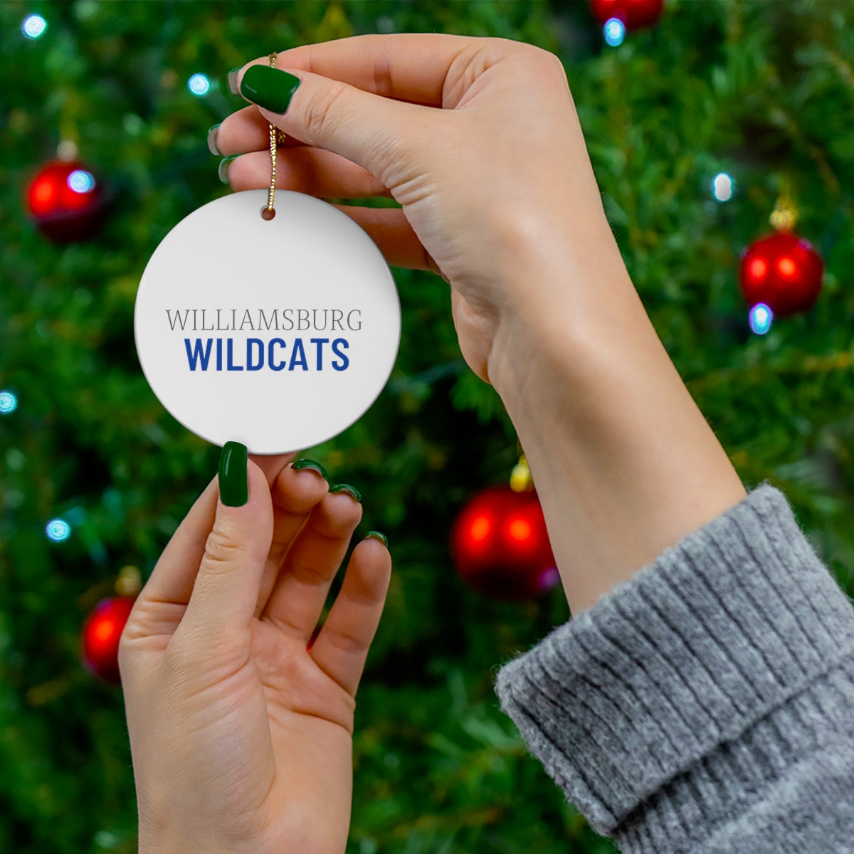 Wildcat Ceramic Ornament, 4 Shapes