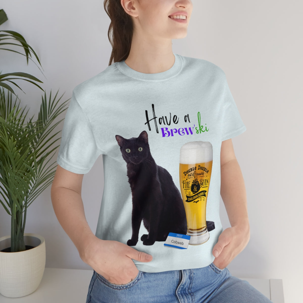 Black Cat Unisex Jersey Short Sleeve Tee