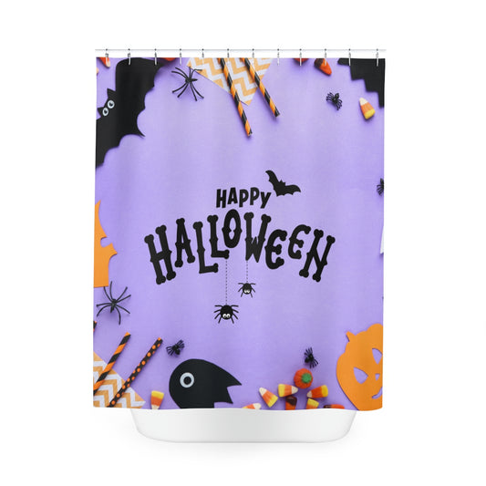 Halloween Polyester Shower Curtain