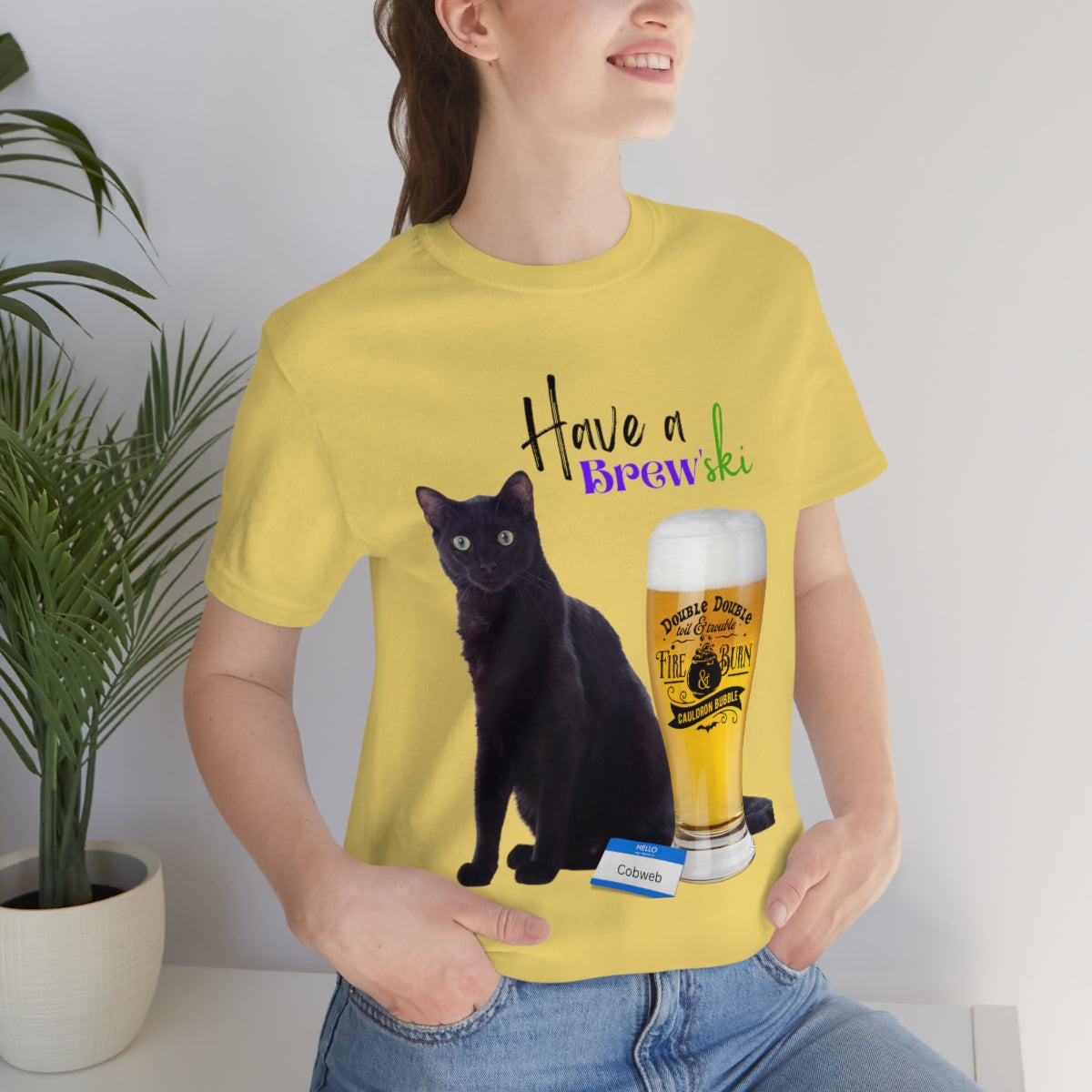 Black Cat Unisex Jersey Short Sleeve Tee