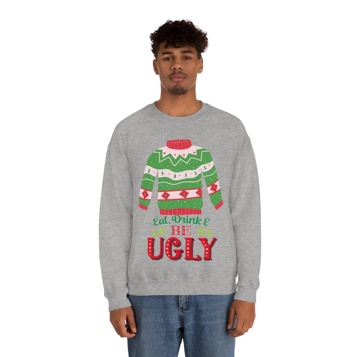 Ugly Christmas Sweater Unisex Heavy Blend™ Crewneck Sweatshirt