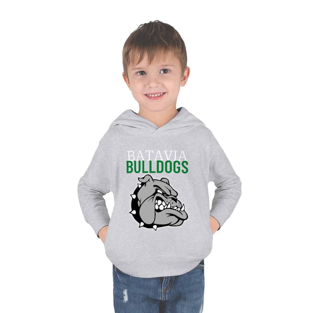 Bulldogs Toddler Pullover Fleece Hoodie