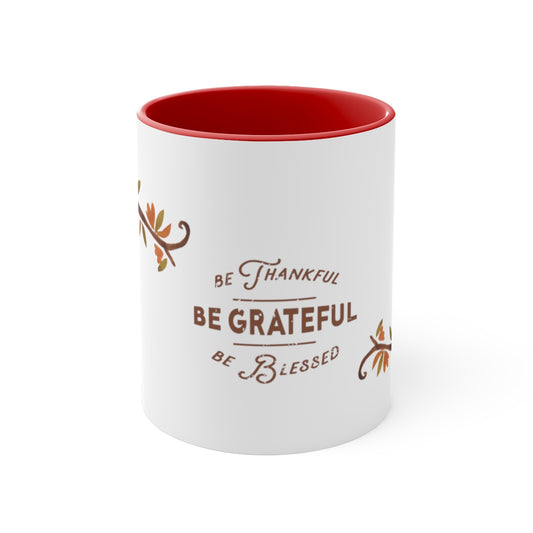 Be Grateful  First Accent Coffee Mug, 11oz