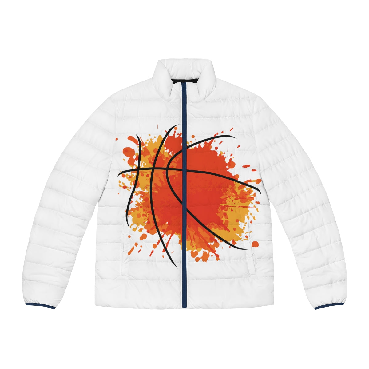 Basketball Spatter Puffer Jacket (AOP)