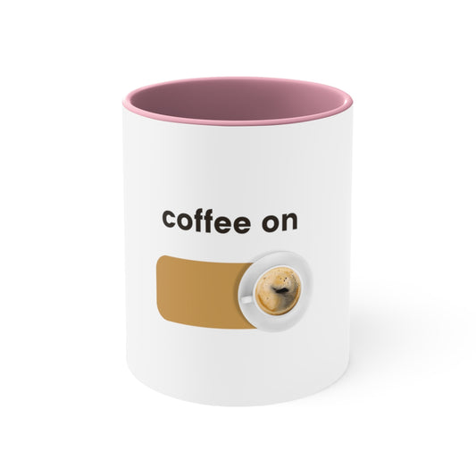 Coffee On Accent Coffee Mug, 11oz