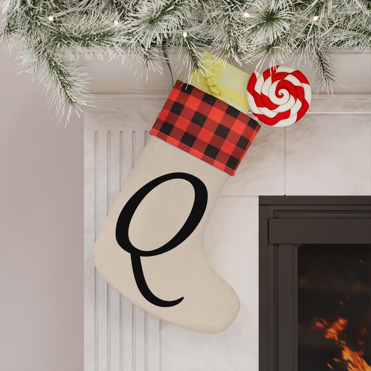 "Q" Christmas Stocking