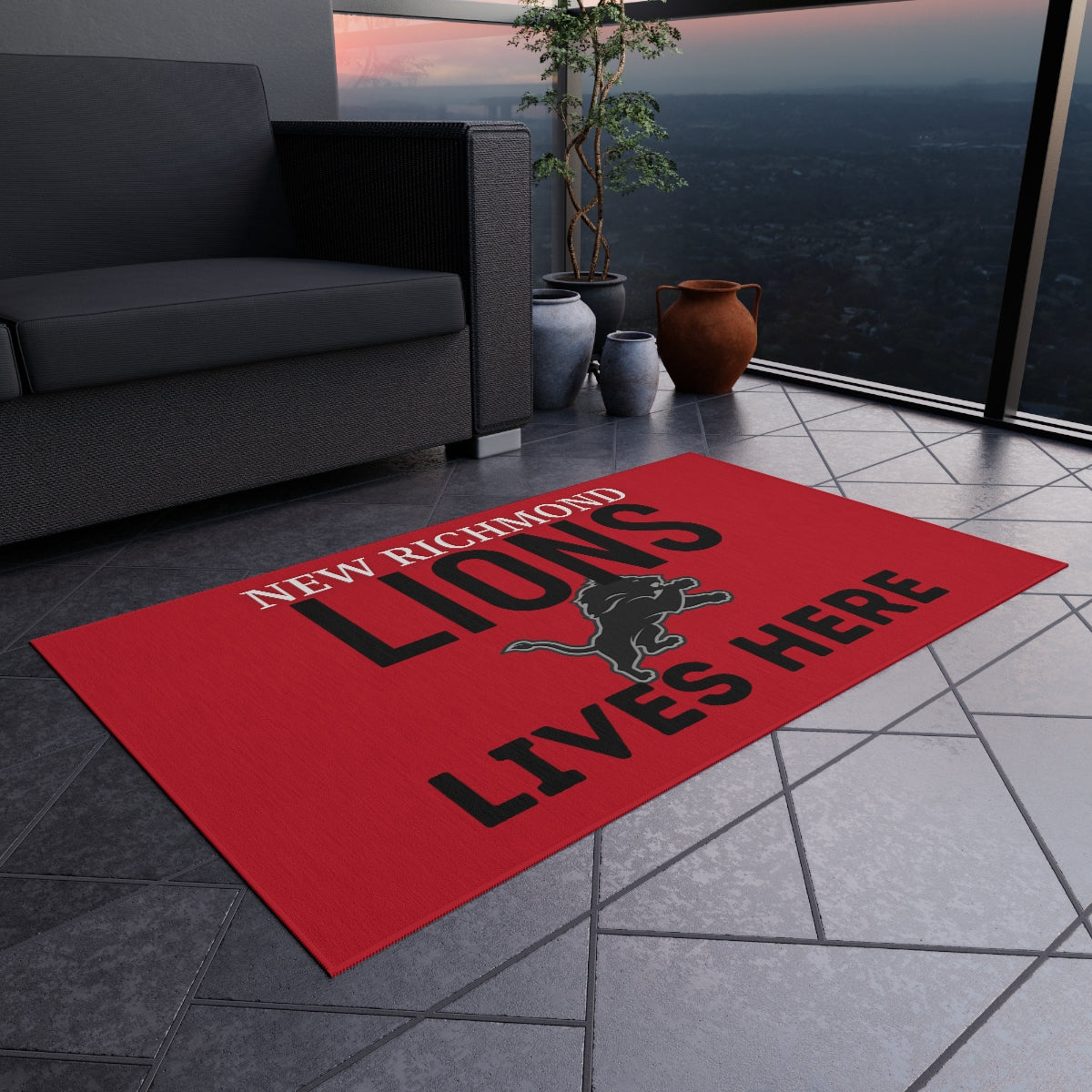 Lions Outdoor Rug