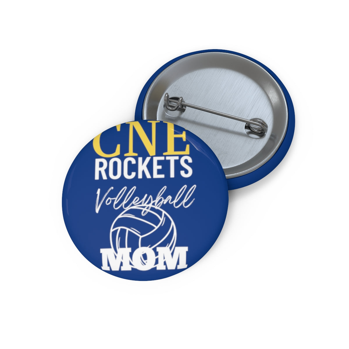 Rockets Volleyball Mom Custom Pin Buttons