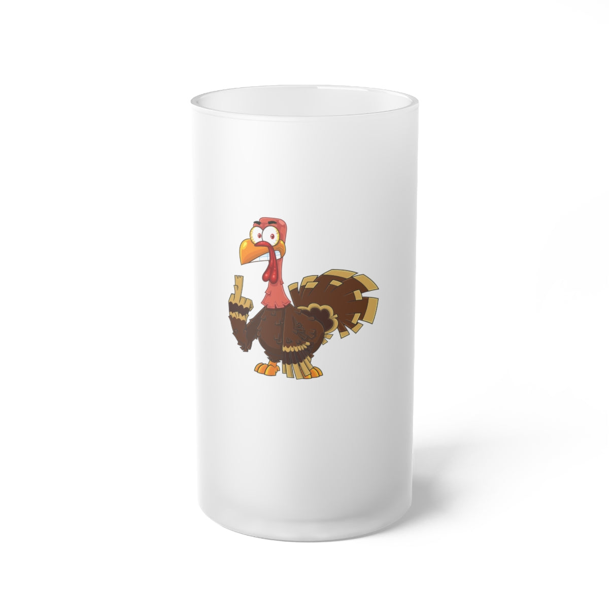 !@#$ Turkey Frosted Glass Beer Mug