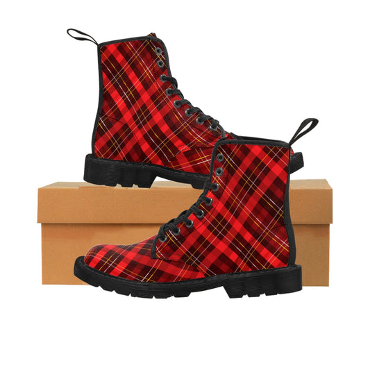 Red Women's Canvas Boots
